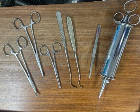 Embalming instruments x 7